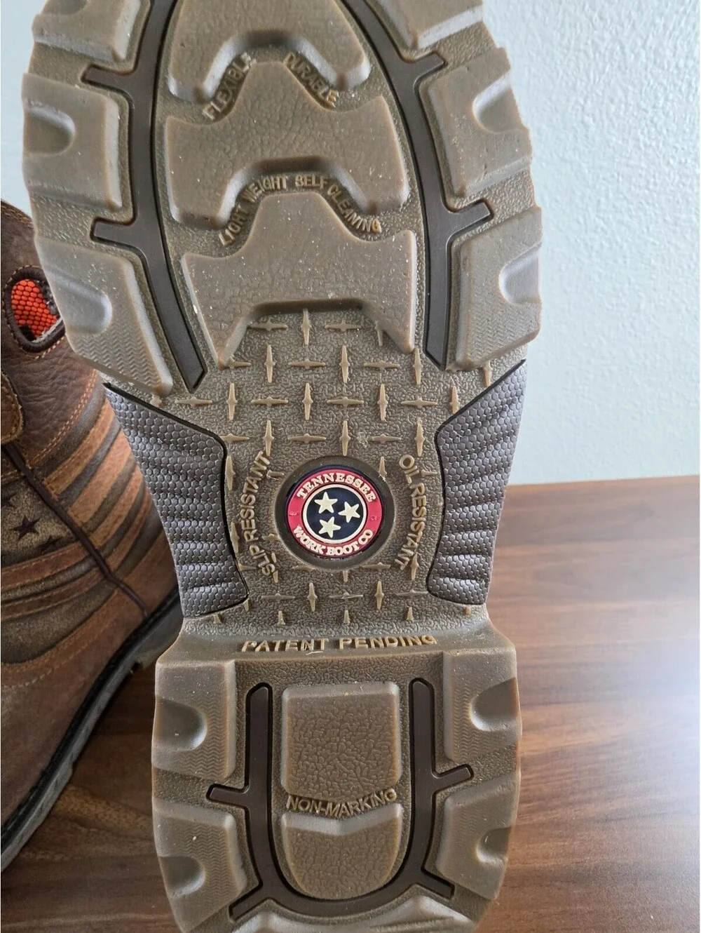 Tennessee Work Boot Co. Leather Cowboy/Work Boot, Steel Toe, Waterproof Mens 8W